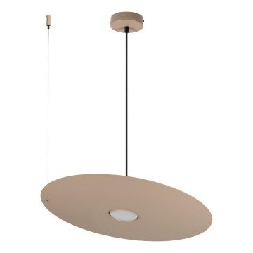 Lampada a sospensione con cavo PIATTO 1xGX53/15W/230V Ø 45 cm beige