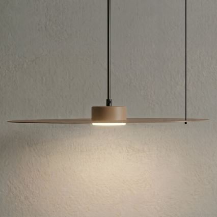 Lampada a sospensione con cavo PIATTO 1xGX53/15W/230V Ø 45 cm beige