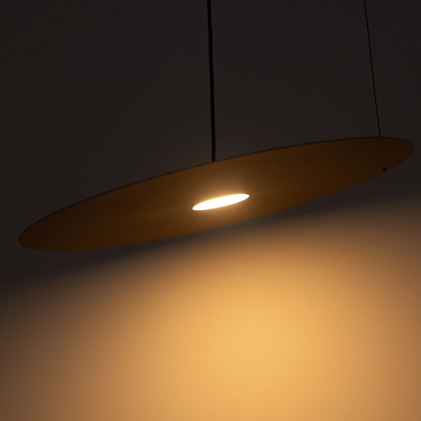 Lampada a sospensione con cavo PIATTO 1xGX53/15W/230V Ø 45 cm beige