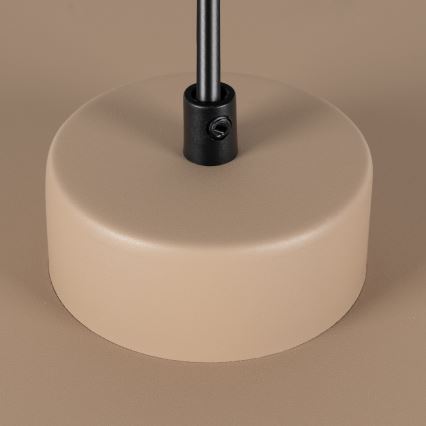 Lampada a sospensione con cavo PIATTO 1xGX53/15W/230V Ø 45 cm beige