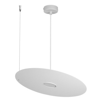 Lampada a sospensione con cavo PIATTO 1xGX53/15W/230V Ø 45 cm bianca