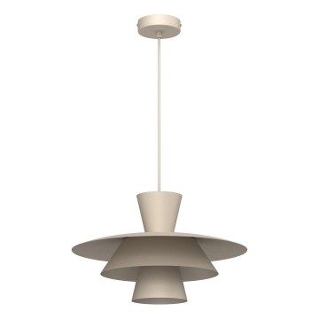 Lampada a sospensione con cavo PLATO 1xE27/15W/230V beige