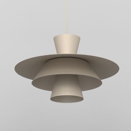 Lampada a sospensione con cavo PLATO 1xE27/15W/230V beige