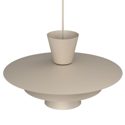 Lampada a sospensione con cavo PLATO 1xE27/15W/230V beige