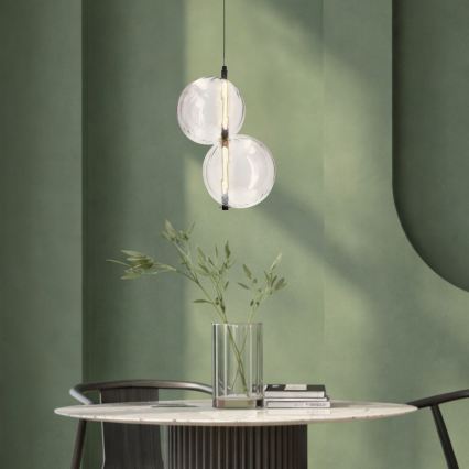 Lampada a sospensione con cavo PLAYA LED/10W/230V nera