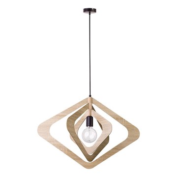 Lampada a sospensione con cavo ROXIE 1xE27/15W/230V marrone