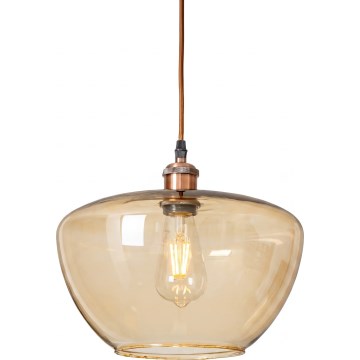 Lampada a sospensione con cavo SEVENTIES E27/60W/230V fumé/marrone