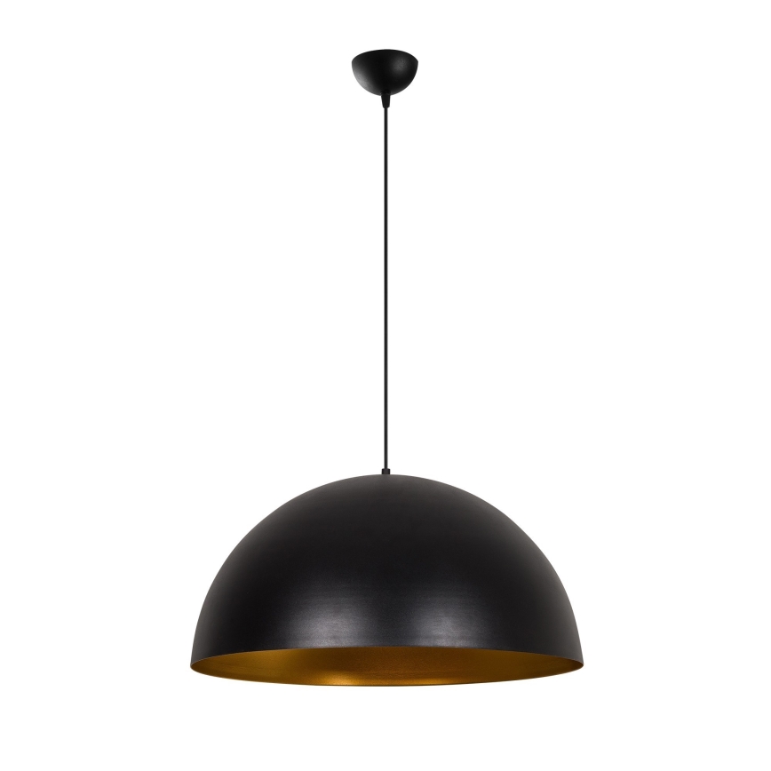 Lampada a sospensione con cavo SIVANI 1xE27/40W/230V Ø 60 cm nero/rame