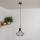 Lampada a sospensione con cavo SOLANO 1xE27/15W/230V nero/oro