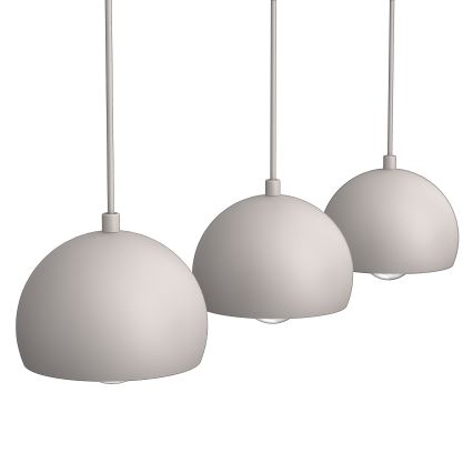 Lampada a sospensione con cavo SOOL 3xE27/15W/230V crema