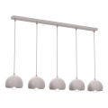 Lampada a sospensione con cavo SOOL 5xE27/15W/230V, crema