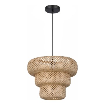 Lampada a sospensione con cavo TULUM 1xE27/15W/230V in bambù