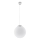 Lampada a sospensione con cavo UGO 1xE27/15W/230V Ø 40 cm bianco/cromo lucido