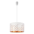 Lampada a sospensione con cavo ULLE 1xE27/15W/230V bianca