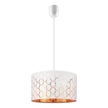 Lampada a sospensione con cavo ULLE 1xE27/15W/230V bianca