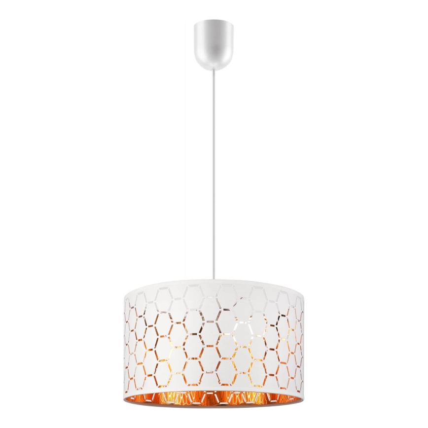 Lampada a sospensione con cavo ULLE 1xE27/15W/230V bianca