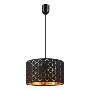 Lampada a sospensione con cavo ULLE 1xE27/15W/230V, nera