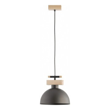 Lampada a sospensione con cavo VERTA 1xE27/15W/230V marrone/beige