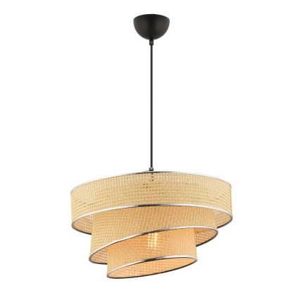 Lampada a Sospensione Couper 1xE27/60W/230V Beige/Cromo Lucido