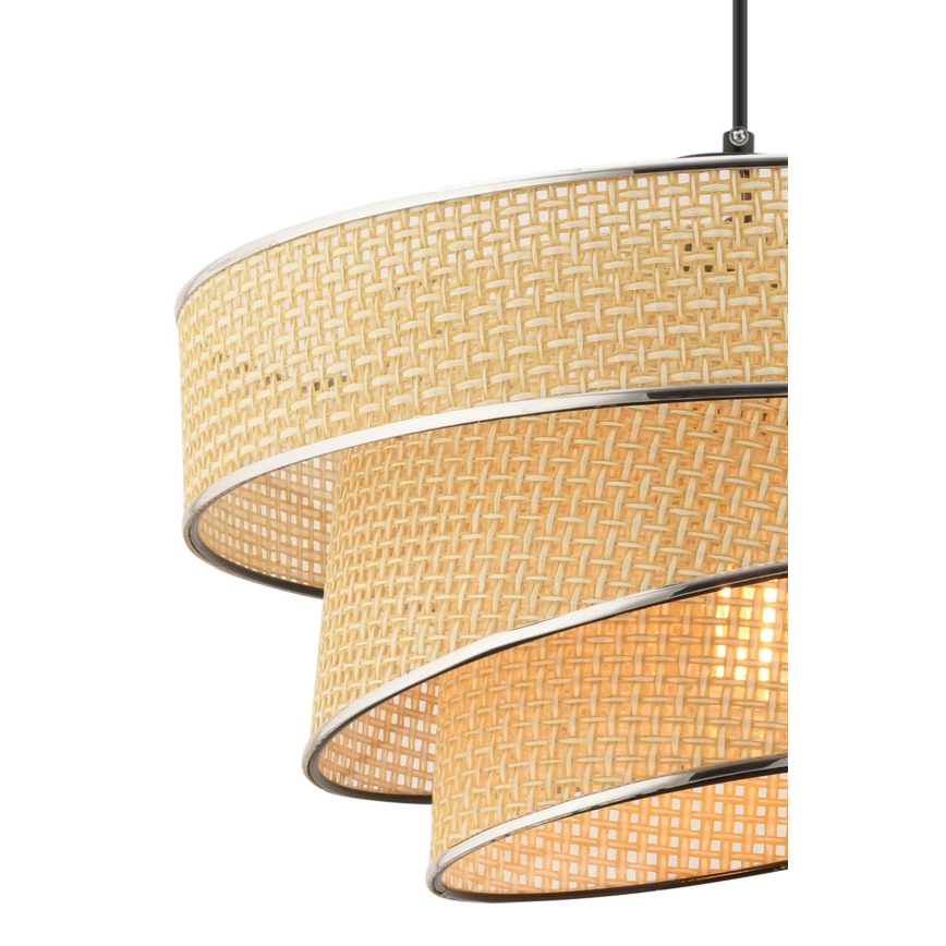 Lampada a Sospensione Couper 1xE27/60W/230V Beige/Cromo Lucido
