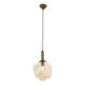 Lampada a sospensione CRUMPLED 1xE27/40W/230V bronzo/crema