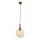 Lampada a sospensione CRUMPLED 1xE27/40W/230V bronzo/crema