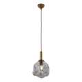 Lampada a sospensione CRUMPLED 1xE27/40W/230V bronzo/fumé