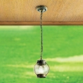 Lampada a sospensione da esterno TAVERNA 1xE27/60W/230V IP23 bronzo/patina