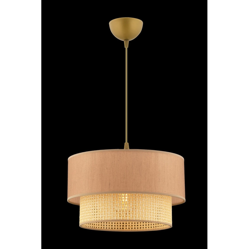 Lampada a sospensione ECHO 1xE27/60W/230V beige