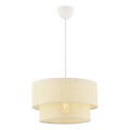 Lampada a sospensione ECHO 1xE27/60W/230V crema