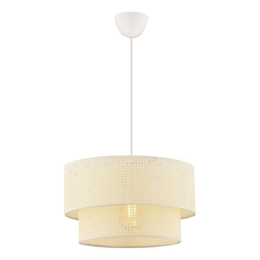 Lampada a sospensione ECHO 1xE27/60W/230V crema