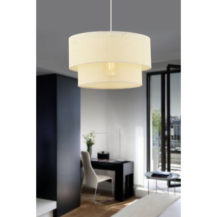 Lampada a sospensione ECHO 1xE27/60W/230V crema