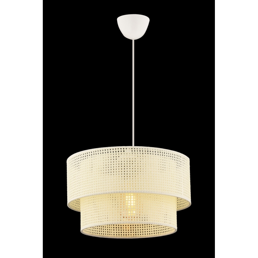 Lampada a sospensione ECHO 1xE27/60W/230V crema