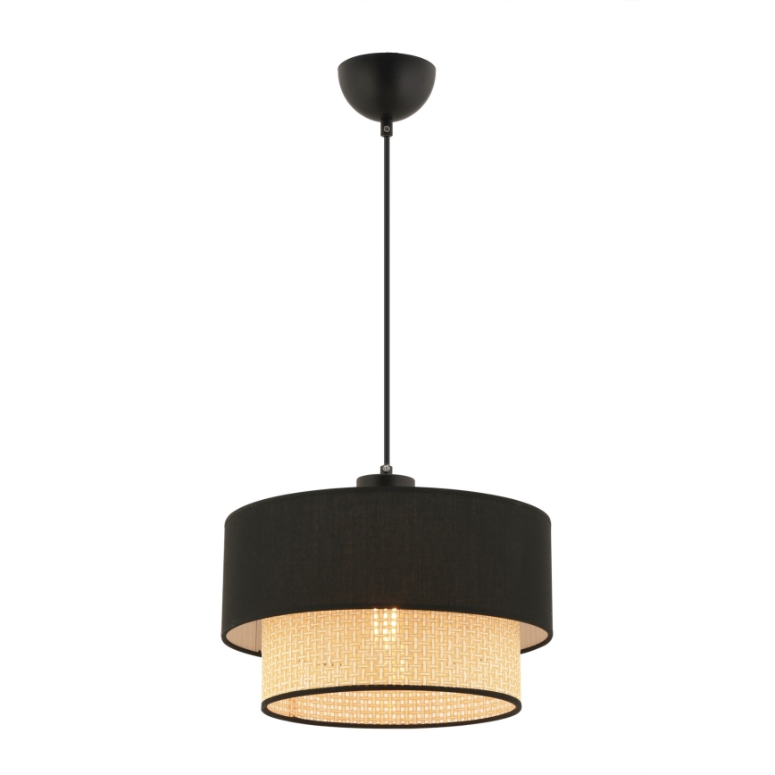 Lampada a sospensione ECHO 1xE27/60W/230V nera/beige