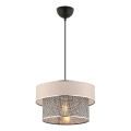 Lampada a sospensione ERO 1xE27/60W/230V crema/grigio