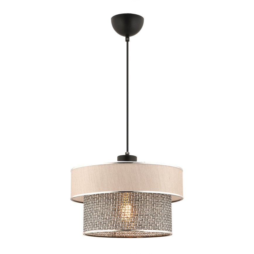 Lampada a sospensione ERO 1xE27/60W/230V crema/grigio