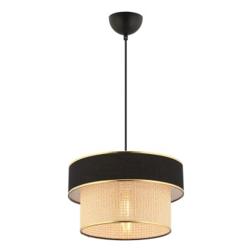 Lampada a sospensione ERO 1xE27/60W/230V nera/beige