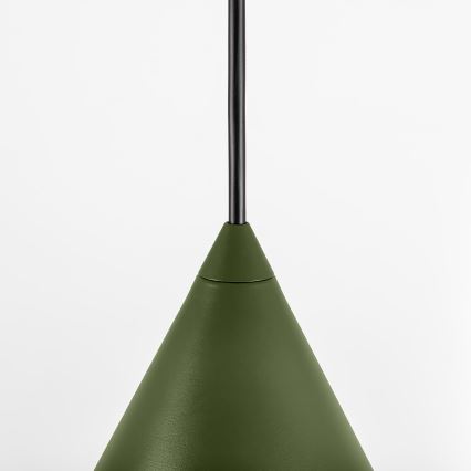 Lampada a sospensione ETNA II con cavo 1xE27/15W/230V Ø 25 cm verde