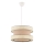 Lampada a sospensione HALO 1xE27/60W/230V beige/crema