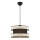 Lampada a sospensione HALO 1xE27/60W/230V nera/crema