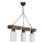 Lampada a sospensione JASMIN 3xE27/40W/230V marrone/bianco