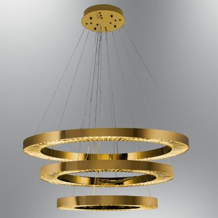 Lampada a sospensione JESI LED/99W/230V 3000K Ø 100 cm Bronzo