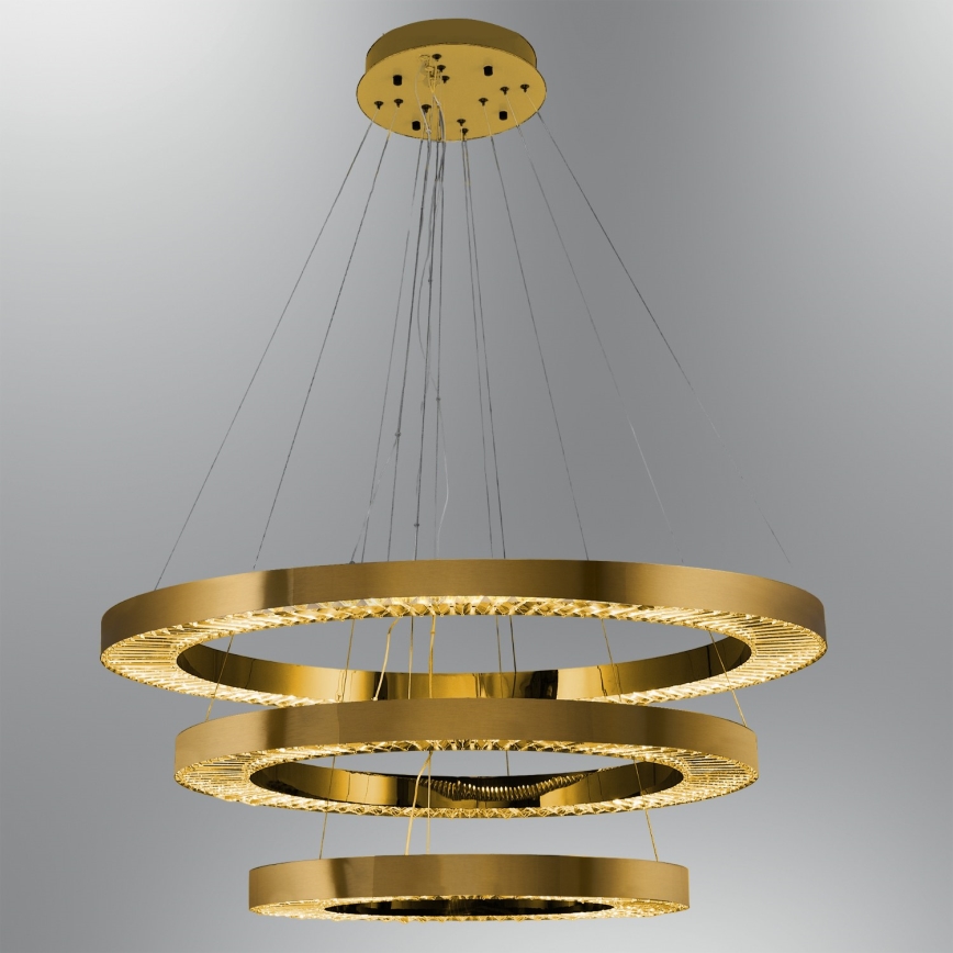 Lampada a sospensione JESI LED/99W/230V 3000K Ø 100 cm Bronzo