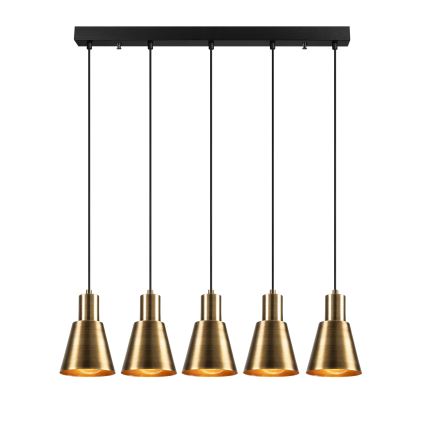 Lampada a sospensione KEM 5xE27/40W/230V dorata