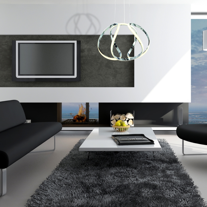 Lampada a sospensione LED a cavo GLOBE LED/50W/230V