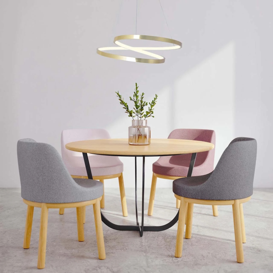 Lampada a sospensione LED a cavo ZEFIRA LED/40W/230V 4000K Ø 50 cm dorata