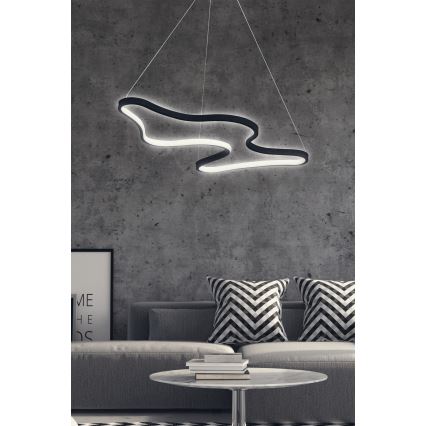 Lampada a sospensione LED ARTISAN LED/36W/230V 6500K nera