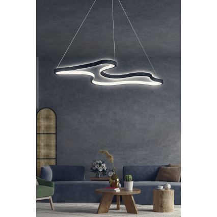 Lampada a sospensione LED ARTISAN LED/36W/230V 6500K nera