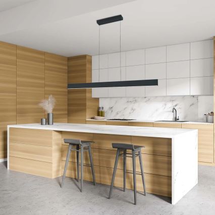 Lampada a sospensione LED con cavo BERNADETTA LED/20W/230V 4000K nera