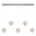 Lampada a sospensione LED CREMONA 5xLED/5W/230V 3000K cromato opaco